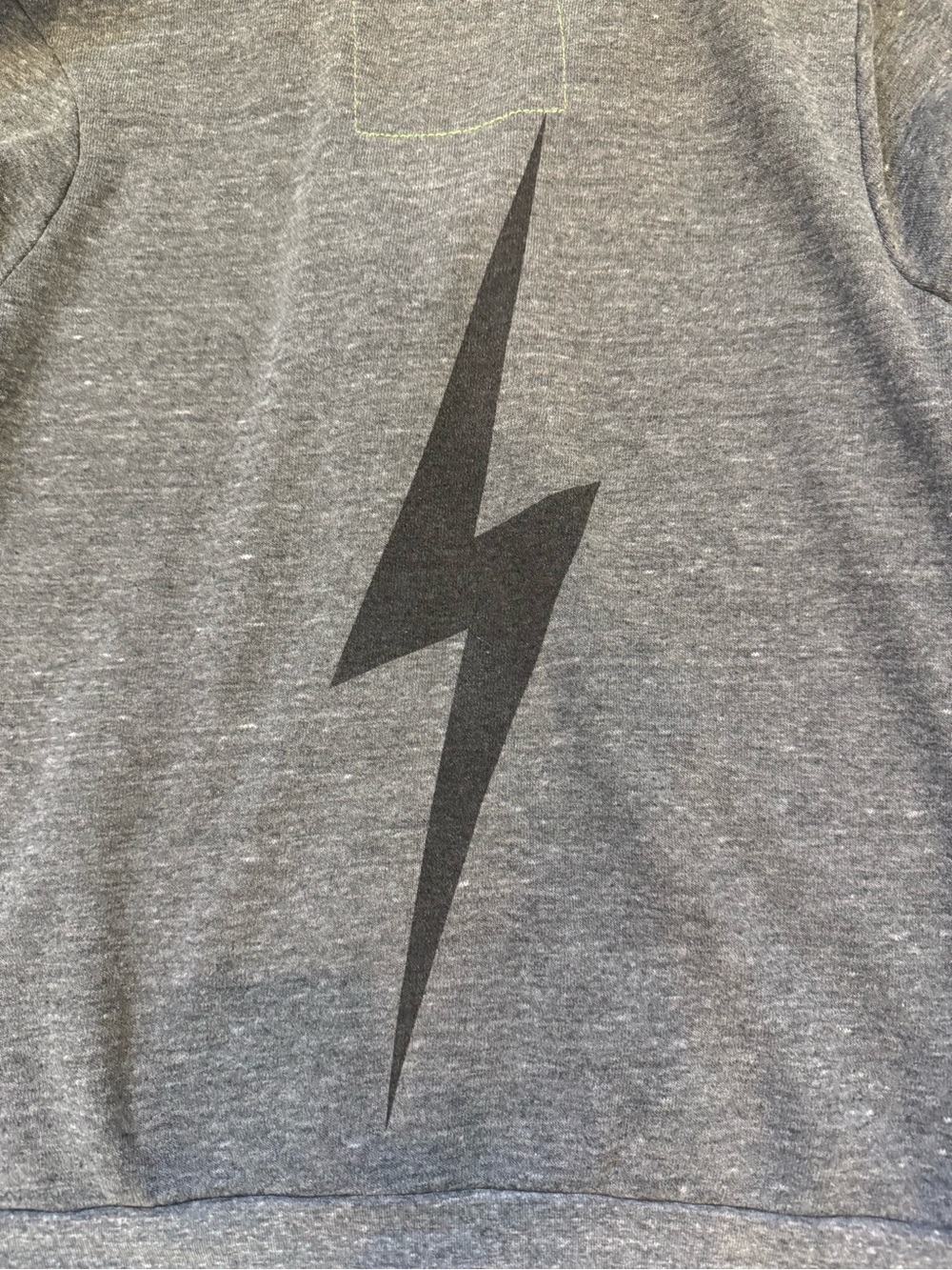 Aviator Nation Gray Full-Zip “Bolt” Hoodie Sweater - Picture 5 of 6
